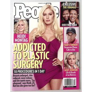 PEOPLE MAGAZINE JAN 25 2010 HEIDI MONTAG THE OBAMAS TIGER WOODS MORE Z2413